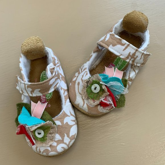 Gracious May Damask Posie Shoes Size 5 - Picture 1 of 4